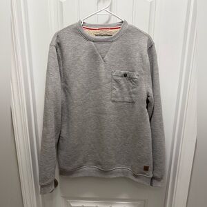 Coleman Gray Sherpa Lined Crewneck Sweatshirt